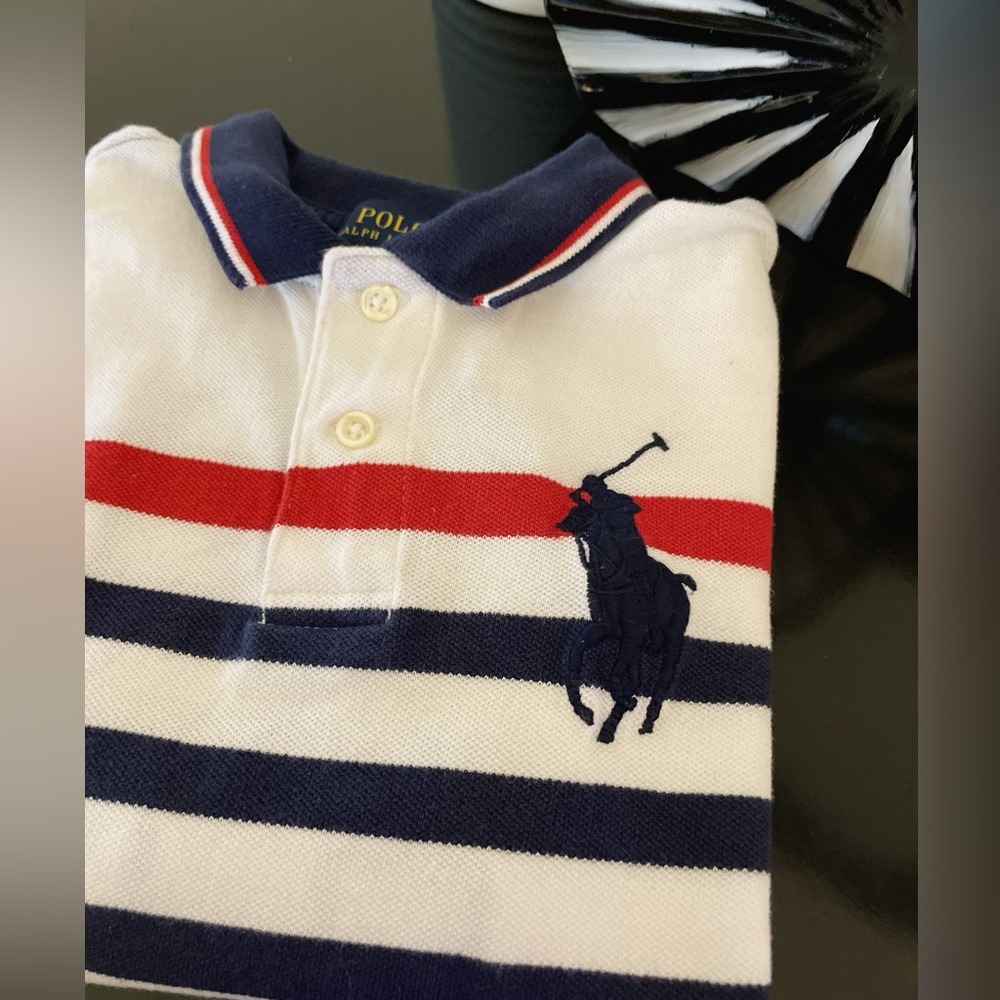 Boys Polo Ralph Lauren Striped Team USA Polo